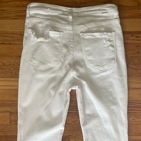 Risen White Straight Leg Jeans size 11/30 - Picture 2 of 6